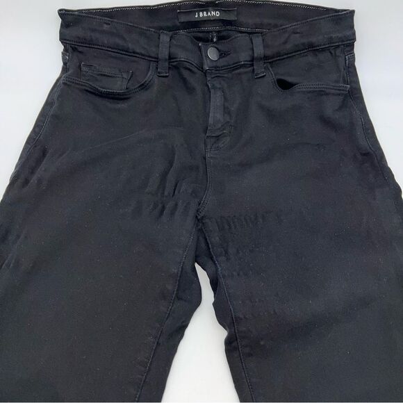 J Brand Women's Skinny Leg in Deep Black Mid Rise Woman's Jeans Size 30 - Picture 11 of 12